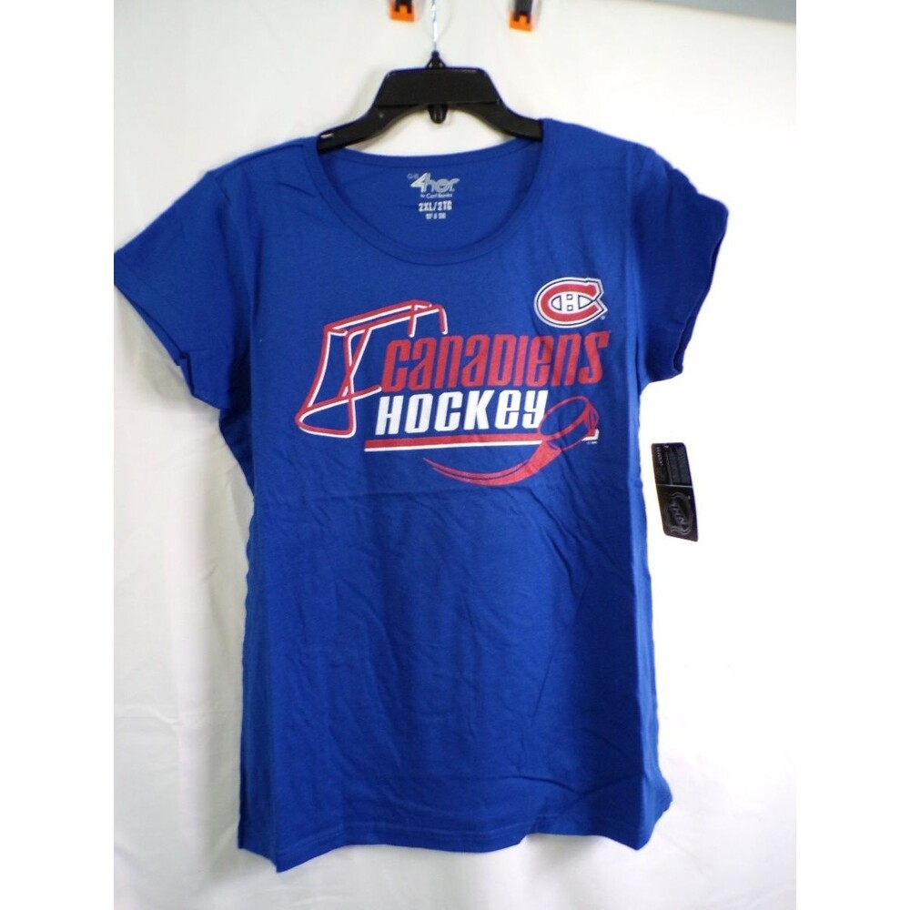 G-III 4Her by Carl Banks Montreal Canadiens Women's T-Shirt 2XL Blue